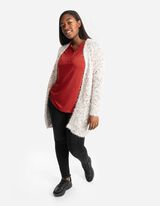 koszulka z długim rękawem - dekolt serafino - ciemny czerwony