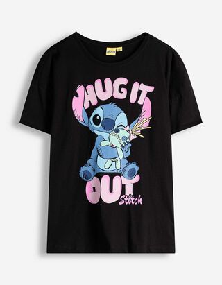 T-shirt - Lilo & Stitch - zwart