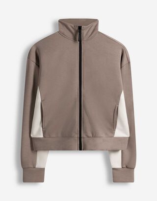 Sweatjacke - Modal-Anteil - beige