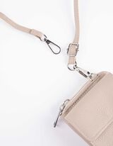 Borsa portacellulare - Similpelle - beige