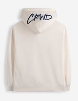 Hoodie - 3D-Applikation - Off-White