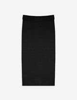 Gonna a maglia - Misto viscosa - nero