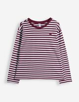 Longsleeve - Loose fit - Donkerrood