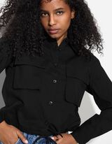 Hemd - einfarbig - schwarz