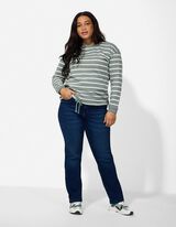 Pullover - Kordel - t&uuml;rkis