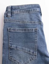 Dž&iacute;nov&eacute; &scaron;ortky - středně modr&yacute; denim - modra