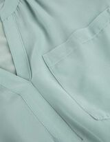 Blúzkové tričko - Výstrih do V - tyrkysovy