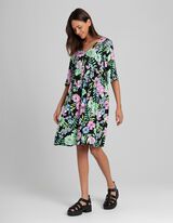 sukienka midi - LENZING™ ECOVERO™ - czarny