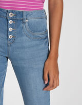 3/4 ilgio kelnės - Tampri dalis - melynas