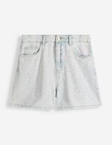 Jeansshorts - Regular Fit - Hellblau