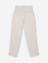 Kelnės su ki&scaron;enėmis - Medvilnės mi&scaron;inys - smelio spalvos