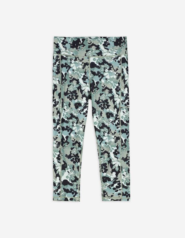Pantalon 3/4 - Imprimé all-over - Vert clair