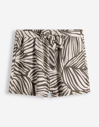 Shorts - Allover-Print - Gr&uuml;n