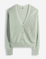 Strickjacke - V-Ausschnitt - t&uuml;rkis