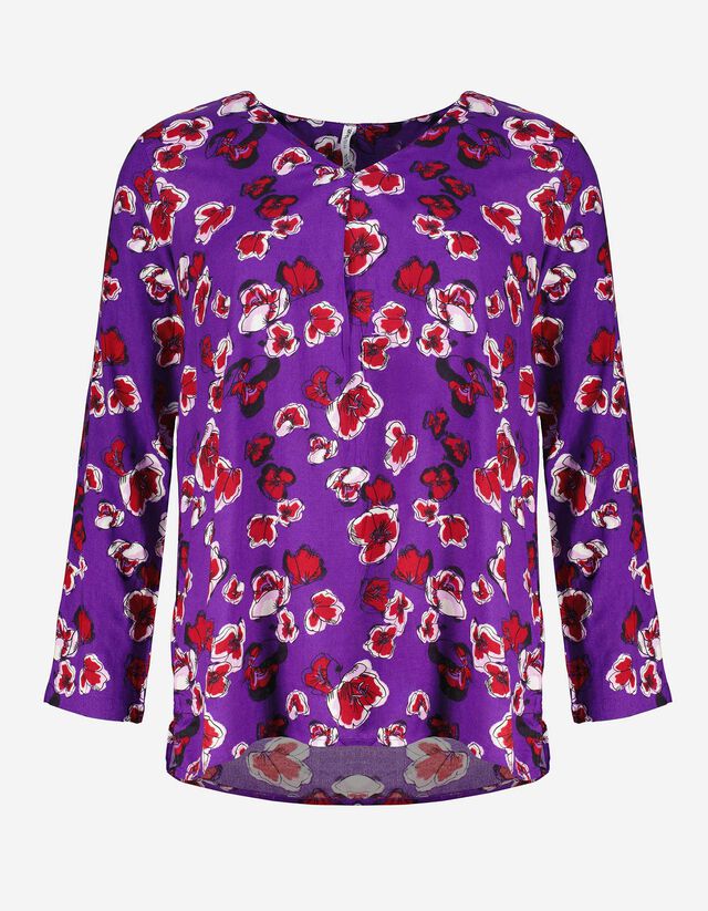 Blusa - Viscosa - lilla scuro