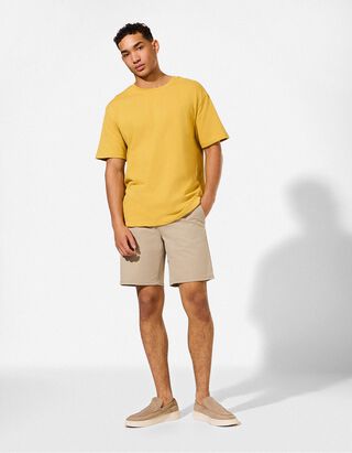 Shorts - Twill - beige