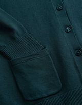 Strickjacke - Knopfleiste - Petrol