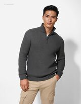 Pullover - Troyer - dunkelgrau