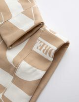 Džemperis - Gobtuvas su įvertu raišteliu - smelio spalvos