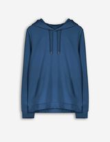 Majica s kapuljačom - mje&scaron;avina pamuka - tamno plava