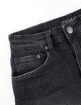 Pantaloncini di jeans - Gamba larga - grigio