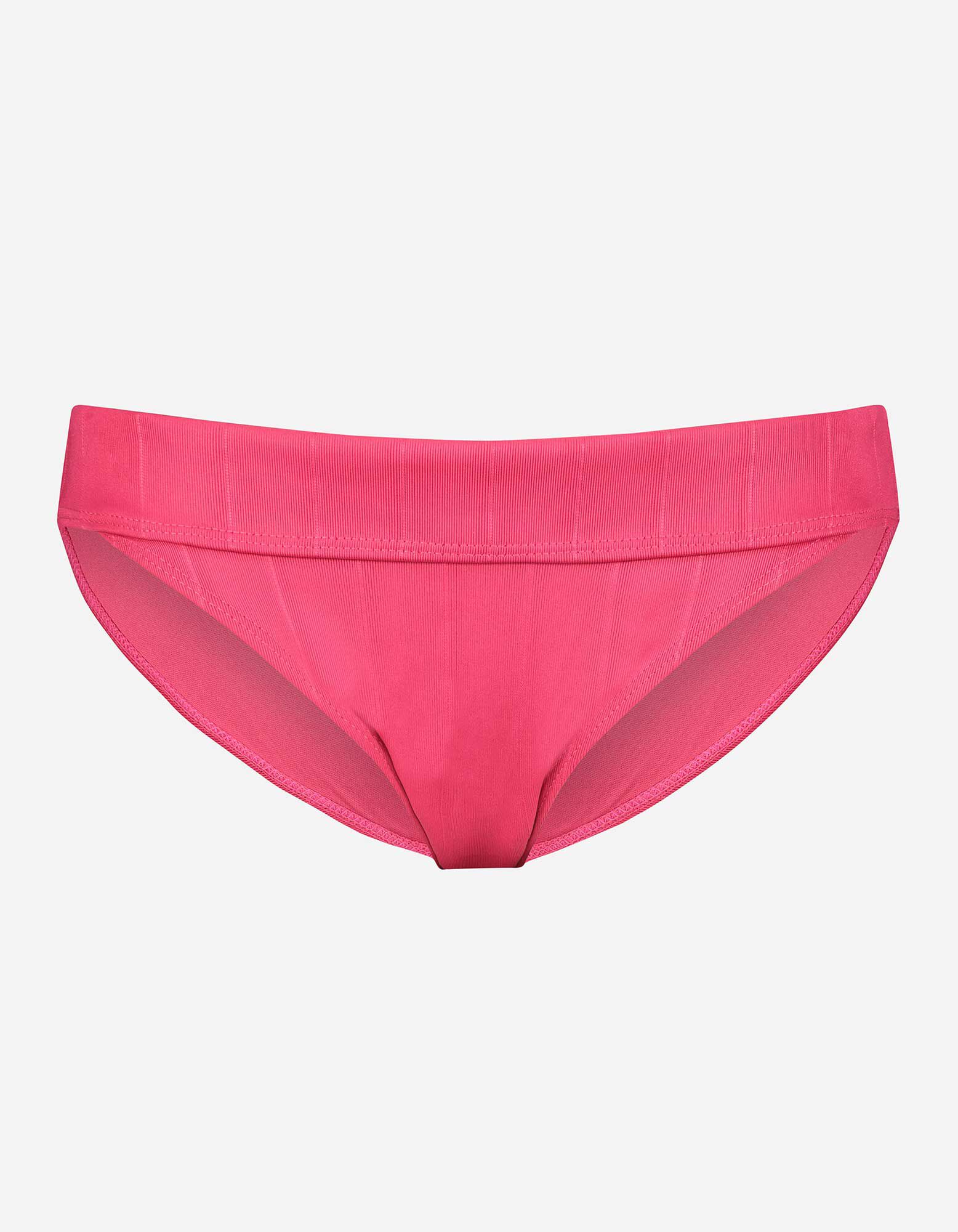 Slip de bikini - Ceinture &eacute;lastique - rose