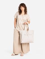 Shopper - Scomparto per monete con zip - beige