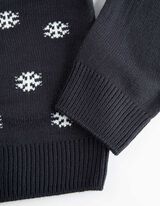 Sweter z dzianiny - Boże Narodzenie - ciemny niebieski