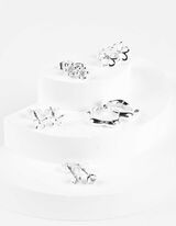 cercei - Pachet de 5 - Argintiu