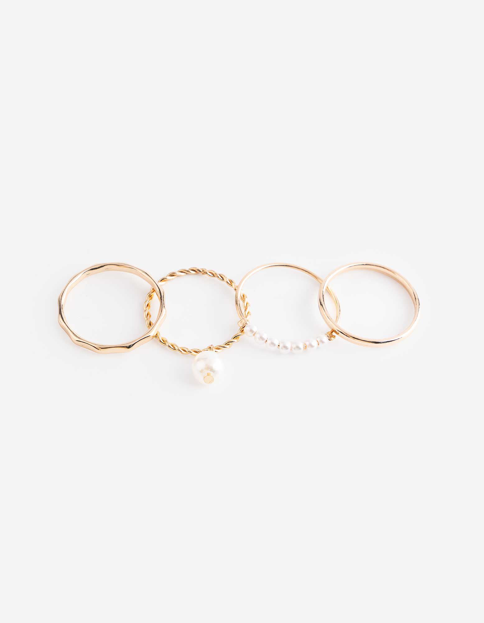 Ring - 4er-Pack - Goldfarben