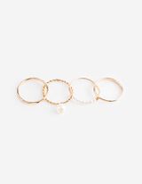 Ring - 4er-Pack - Goldfarben