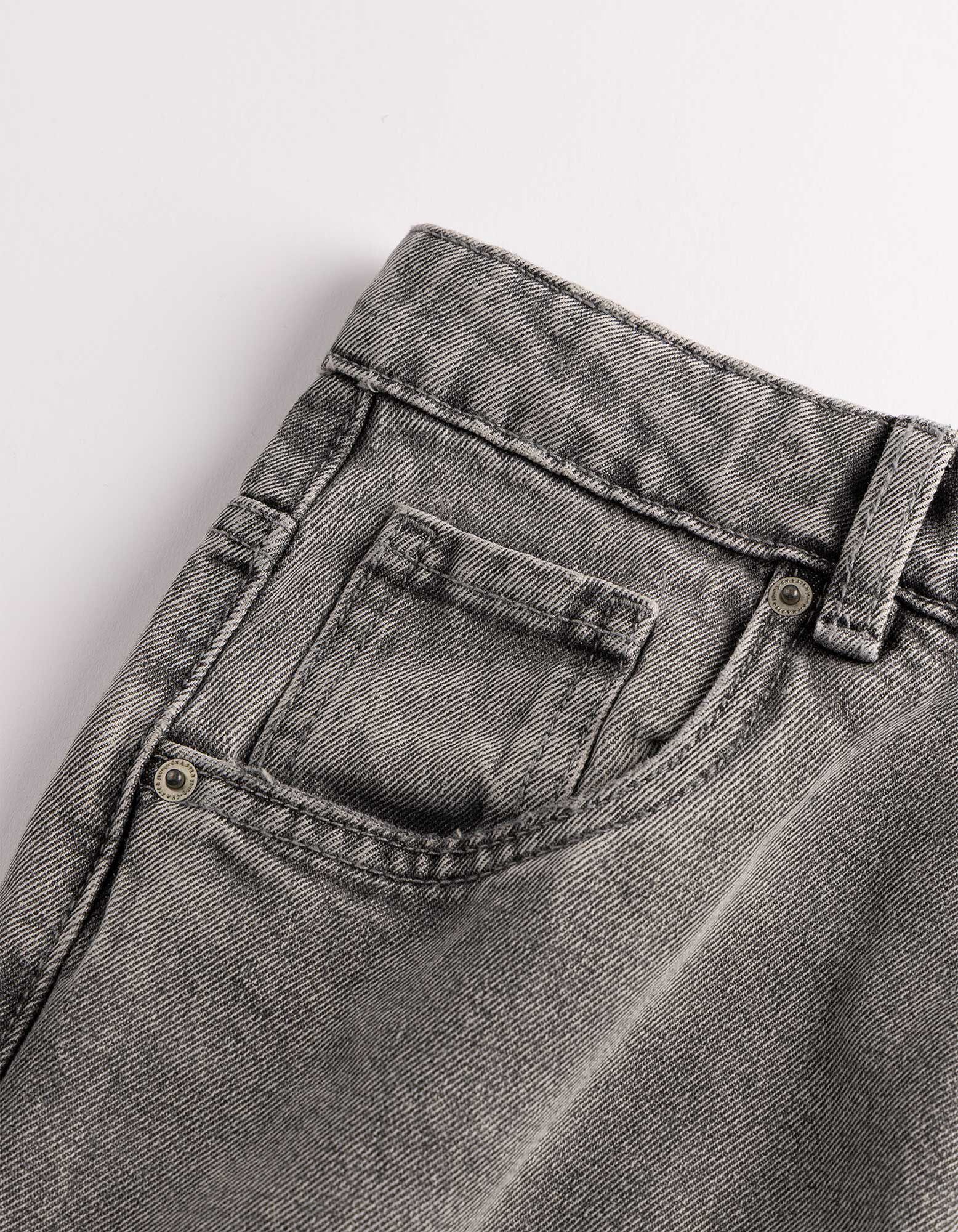 Pantalon cargo - Coupe ample - Gris