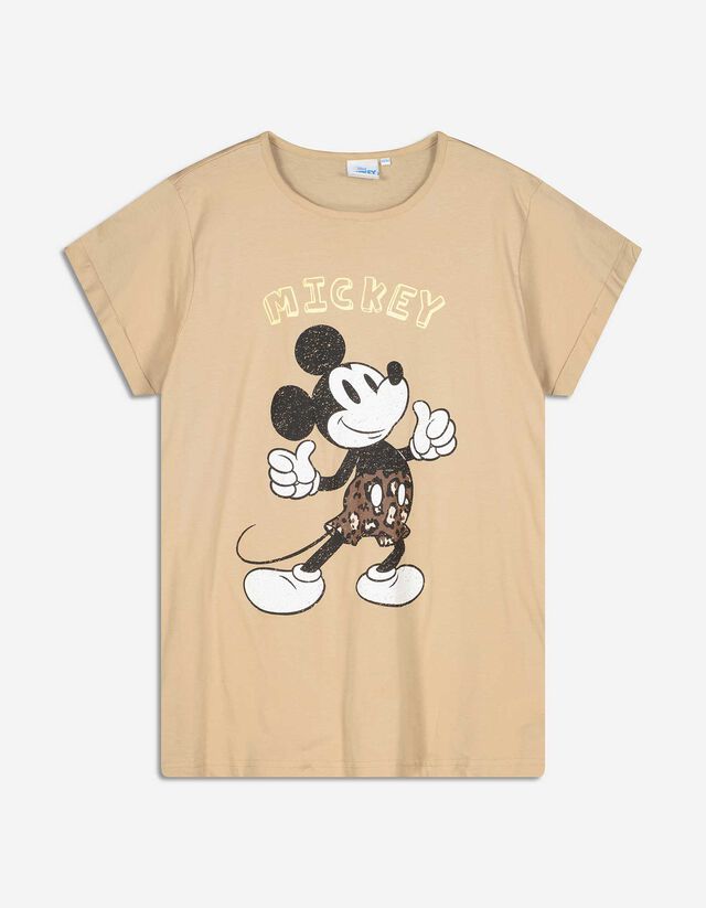 Póló - Mickey egér - bezs