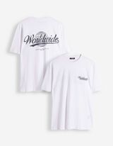 T-Shirt - R&uuml;ckenprint - wei&szlig;