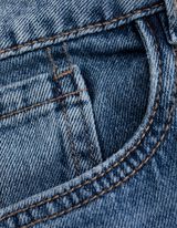 Jeans hlače - Kroj Straight Fit - temno modra