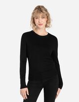 Pullover - Zierknöpfe - schwarz