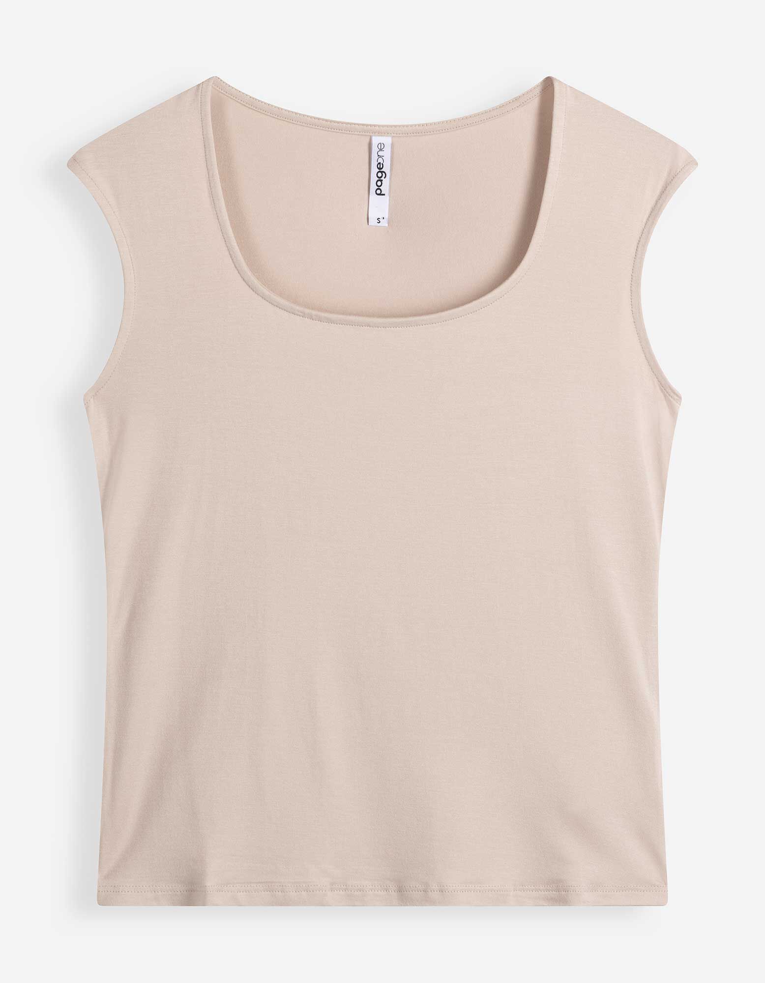 T-shirt - Viscose - beige