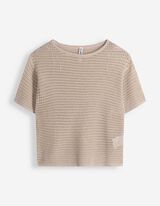 Pulovr - Nadměrn&yacute; střih Oversized Fit - b&eacute;žov&aacute;