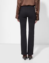 Broek - Uitlopende pasvorm - zwart