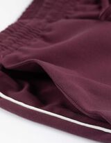 Jogpants - Wide Fit - dunkellila