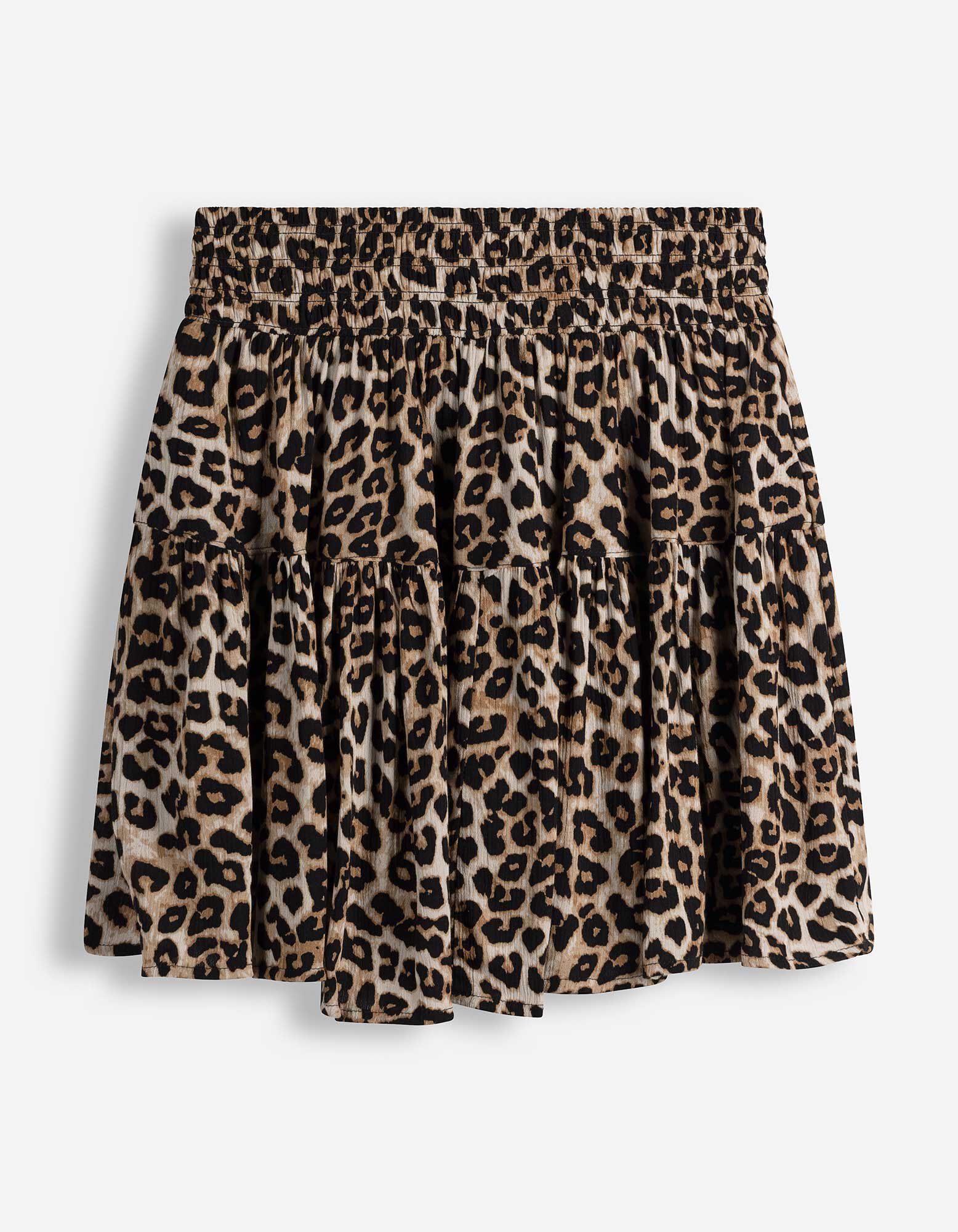 Skort - Allover-Print - Beige
