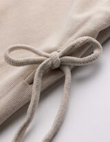 Propínací mikina - Šňůrka - bílá