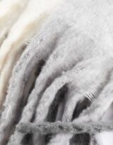 Šála - Károvaný vzor - tmave seda