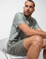 Chino šortky - Směs bavlny - tyrkysova