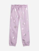 Jogginghose - Allover-Print - lila