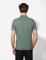 Poloshirt - Knopfverschluss - dunkelgr&uuml;n