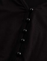 Blusenshirt - Viskose-Mix - Schwarz