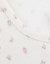 Tričko - Žebrování - bílá