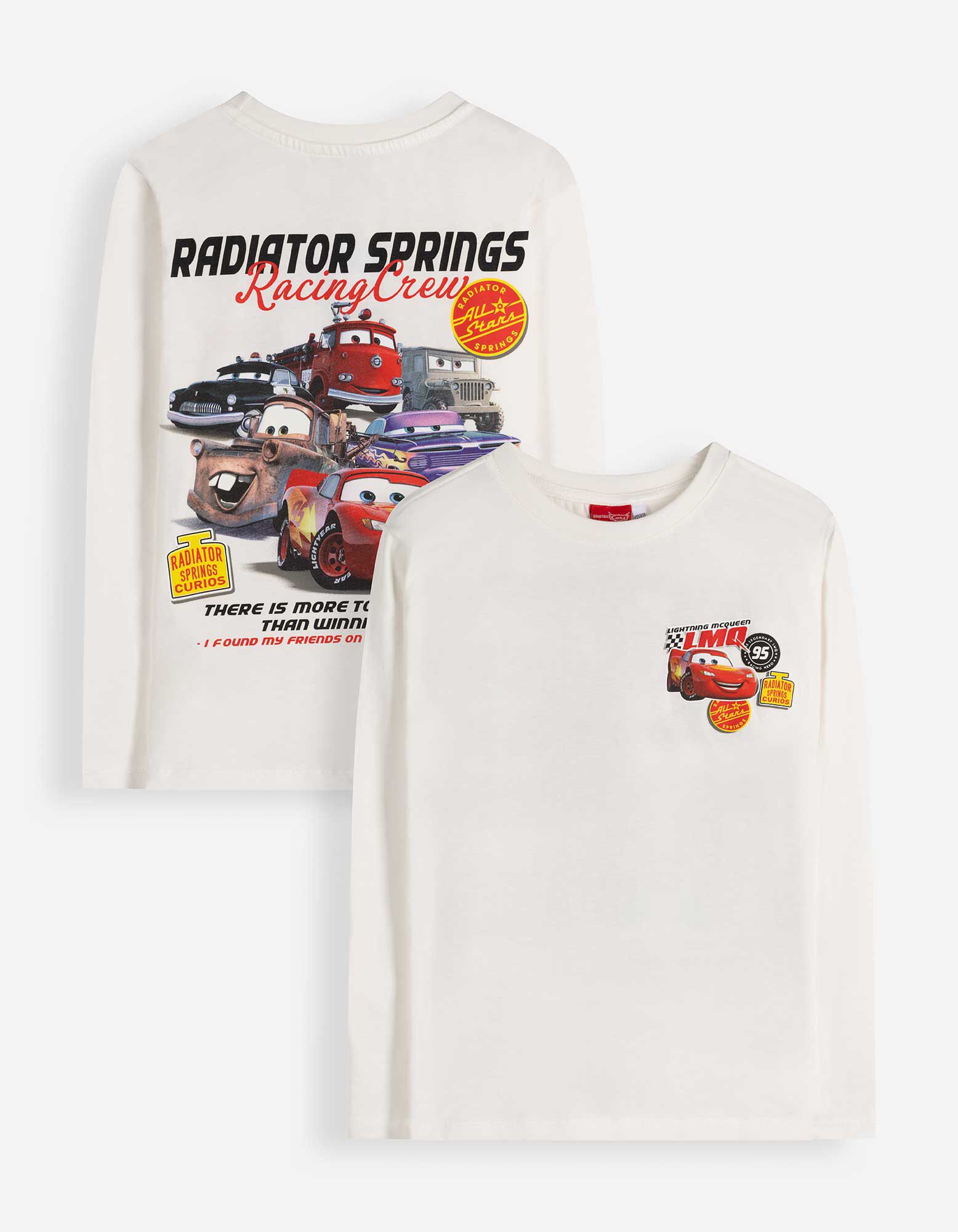 Langarmshirt - Cars - Off-White