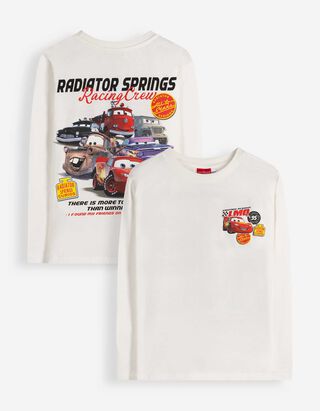 Langarmshirt - Cars - Off-White